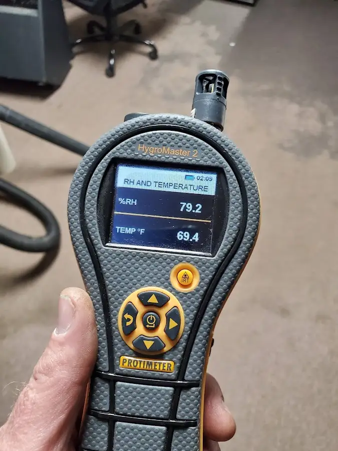 Moisture meter humidity assessment for Mold Remediation & Removal in Harvest